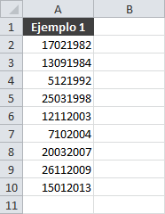 convertir número a fecha